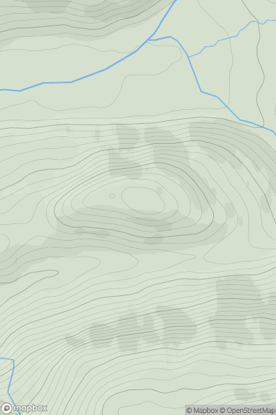Thumbnail image for Aonach Beag [Killilan to Inverness] showing contour plot for surrounding peak